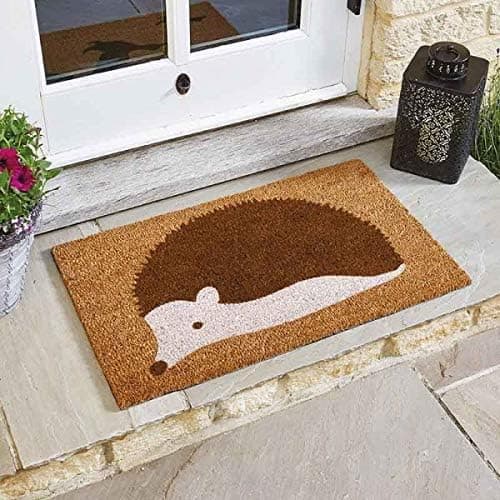 Image of HomeZone Door Mats 75x45cm – Absorbent, Non-Slip Hedgehog Doormat for Back & Front Door - Stylish Low Profile, Dust & Dirt Trapping Doormat, Barrier Mat & Entrance Rugs (Spike)