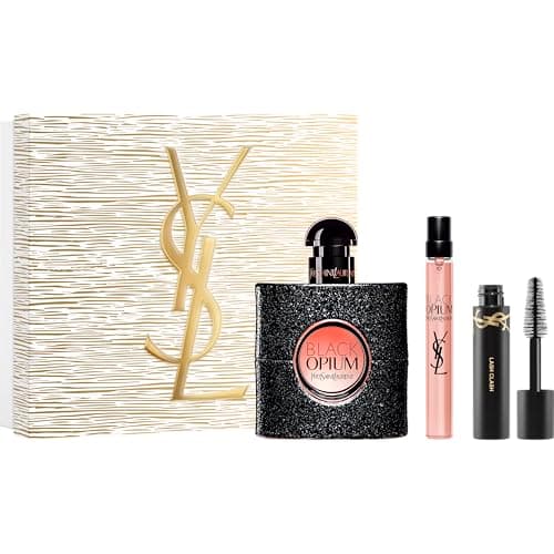 Image of Yves Saint Laurent Black Opium Eau de Parfum Gift Set 2025 (50ml EDP, 10ml Travel Spray and Mascara)