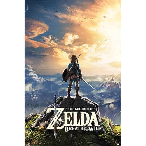 Image of Pyramid America The Legend of Zelda Breath of The Wild Hyrule Video Game Gaming Cool Wall Decor Art Print Poster 60x90