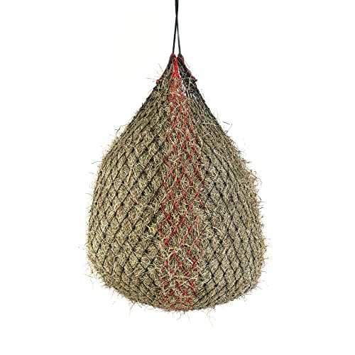 Image of Shires Fine Mesh Haynet - Large - Black/Red