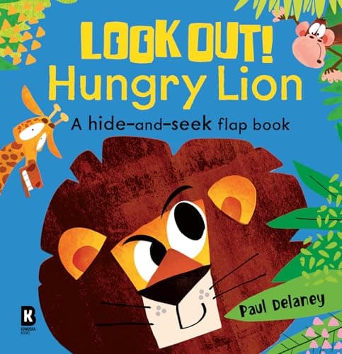Image of Look Out! Hungry Lion: The brilliantly fun lift-the-flap animal board book series with wonderfully colourful illustrations – perfect for young children! (Look Out! Hungry Animals)