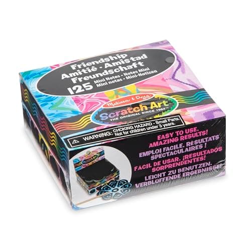 Image of Melissa & Doug Scratch Friendship Mini Notes, Scratch Art for Kids, Arts & Crafts for kids, Rainbow Scratch Art for Kids, 4+, Gift for Boy or Girl