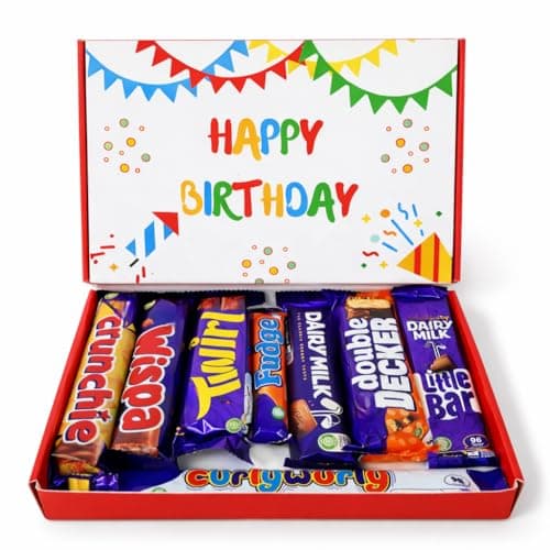 Image of Birthday Chocolate Gift Box for Men & Women – Chocolate Hamper & Assorted Chocolate Gifts, Happy Birthday Present, Letterbox Friendly Chocolate Box | Belladona Gifts