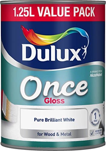 Image of Dulux Once Gloss 1.25L Pure Brilliant White (301023)