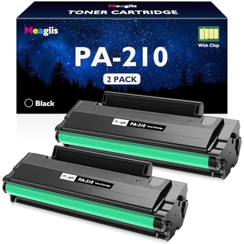 Image of Meagiis PA-210 PA-210E PA210 High Yield Toner Cartridge Compatible for Pantum PA-210 PA 210 PA210E PA-210E Toner for Pantum P2500 P2500W P2502 P2502W P2508W M6500NW M6500N M6500W M6550NW (2 Black)