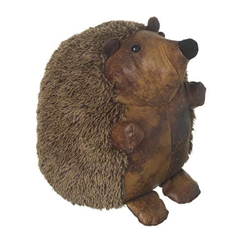 Image of Heaven Sends Fabric Leather Look Weighted Hedgehog Doorstop