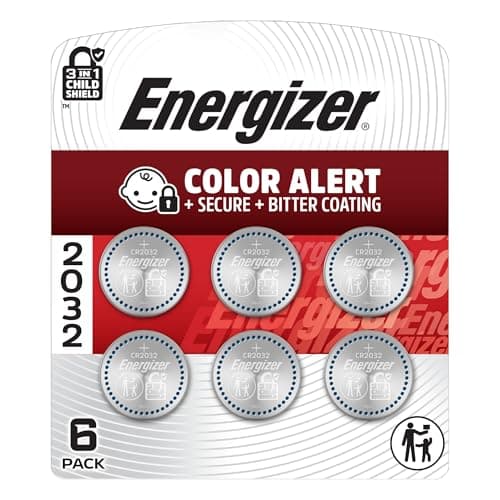 Image of Energizer 2032 Batteries (6 Pack), 3V Lithium Coin Batteries