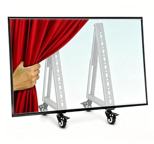 Image of BIGalleons Low Height Mobile TV Stand, Monitor Floor Stand Cart, Rolling TV Mount with Wheel for 32-65 inch Flat Curved Screen TV, LED LCD, 30° Adjustable Viewing Angle (New Version)