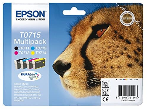 Image of Epson Original T071540 [ T0715 ] Black & Colour Pack T0711 to T0714