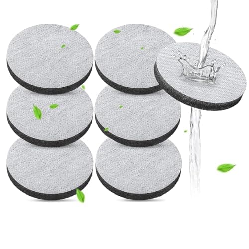 Image of 6 Pack Micro Disc Water Filter Discs Compatible with Brita Fill & Go Bottles Carafes,Water Filter Discs Reduces PFAS,Chlorine,Microparticles,Other Impurities in Drinking Water,Save up to 60L/pcs