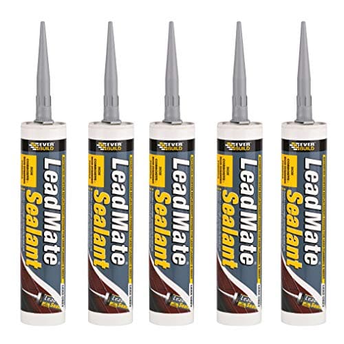 Image of Everbuild 5 X LEAD Lead Mate Sealant 310 ml - Grey