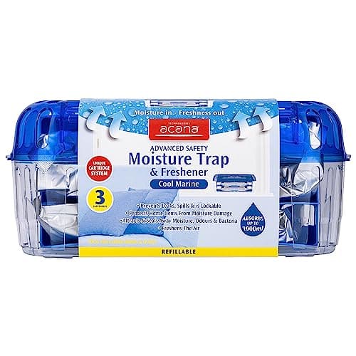 Image of Acana Advanced Safety Moisture Trap & Freshener - Ideal for Larger Rooms & Spaces - Dehumidifier for Damp, Mould - Moisture in your Home, Caravan, Kitchen, Bathroom, Bedroom, Garage, Office
