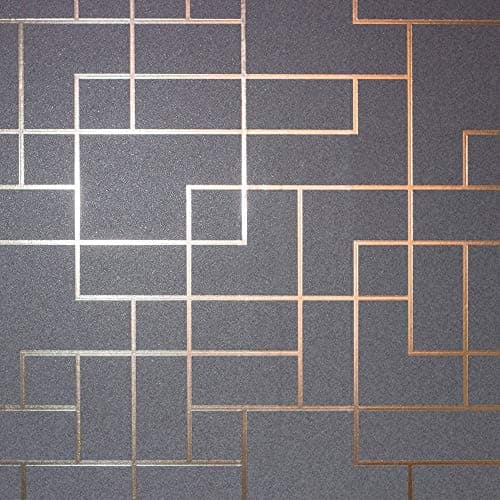 Image of Platinum Square Geo Rose Gold