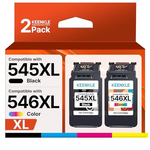 Image of 545XL 546XL Ink Cartridges Compatible for Canon 545 546 Ink Cartridges, PG545 Black & CL546 Colour Ink Cartridge for Canon PIXMA TS3355 TS3350 TS3150 TR4550 TR4551 TR4650 MG2550S MG3050 MX495 Printer