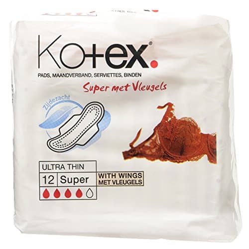 Image of Kotex Ultra Thin Super Plus Sanitary Towels, 12 per Pack