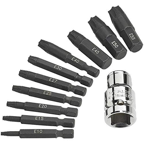 Image of Clarke PRO332 11 Piece Torx® Screw Extractor Set