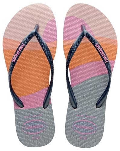 Image of Havaianas Slim Palette Glow (Mini Me) Girls FlipFlop Peony Rose 1/1.5 UK
