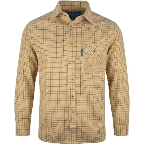 Image of Country Classics Mens Long Sleeve Shirts- Balmoral Mustard - L