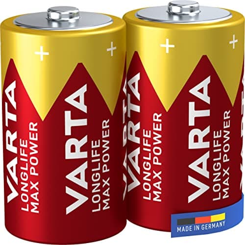 Image of VARTA Longlife Max Power D Mono LR20 (2-pack) Alkaline Batteries – Made in Germany – ideal for toys and everyday devices
