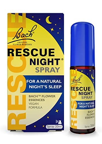 Image of Rescue Night Spray (20ml), for A Natural Night's Sleep, Natural Flower Essences, Helps Switch Off from Repetitive Thoughts, Disconnect from Distractions, Night Support, Aid a Restful Night