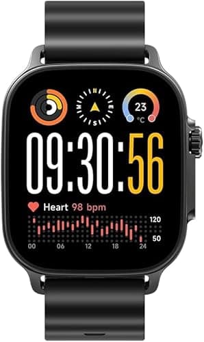Image of realme Watch 5 Smartwatch with 1.83'' HD Display, AI Health Monitoring, 24H Heart Rate & SpO2 Tracker, 100+ Sports Modes,Long Battery Life, Water Resistant Smart Watch (Titanium Black)