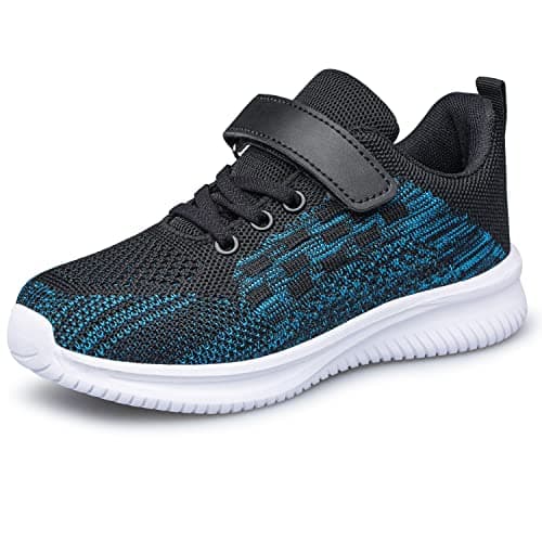 Image of Toddler Trainers Boys Girls Kids Shoes Breathable Lightweight Sneakers Child Tennis Walking Running Shoes Navy Blue Toddler Size 9