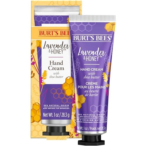 Image of Burt's Bees Lavender and Hand Cream, Honey, 30 millilitre