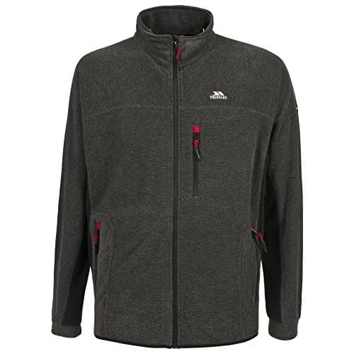 Image of Trespass Mens Jynx Full Zip Fleece Jacket (L) (Black)