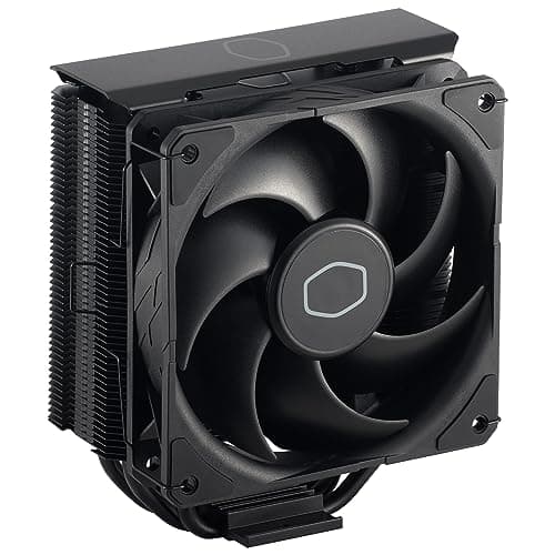 Image of Cooler Master Hyper 212 Black CPU Air Cooler - Aluminum Finish, 4 Compact Continuous Direct Contact Heatpipes, SickleFlow 120 Edge Fan, LGA1700 and AM5 Mounts - Black