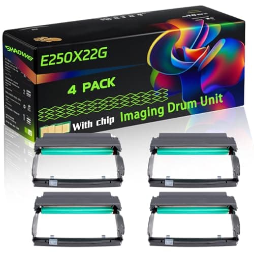 Image of E250X22G Compatible for Lexmark Imaging Drum Unit with Chip E250 E350d E350dn Printers, High Yield Value Pack Black Consumables Multi-Pack Remanufactured Compatible (4 Pack Black)