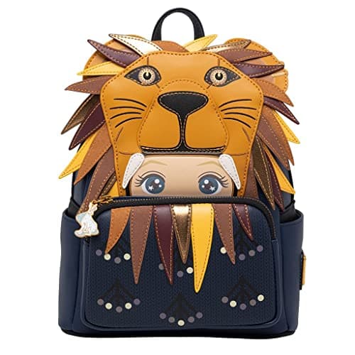 Image of Loungefly Harry Potter Luna Lovegood Lion Head Cosplay Mini Backpack, Multicolor, One Size, Hpbk0189