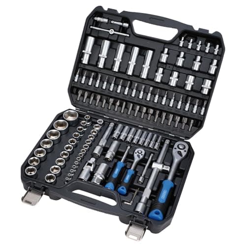 Image of Draper 24230 HI-TORQ Metric Socket and Bit Set, 1/4" and 1/2" Sq. Dr. (110 Piece)