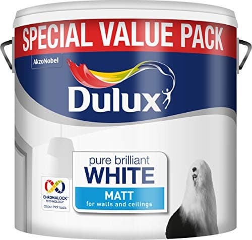 Image of Dulux Matt Paint, 6 L - Pure Brilliant White