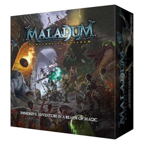 Image of Maladum Dungeons of Enveron Starter Set - Fantasy Dungeon Crawler Game Immersive Terrain Solo, Co-op and Adversarial Play