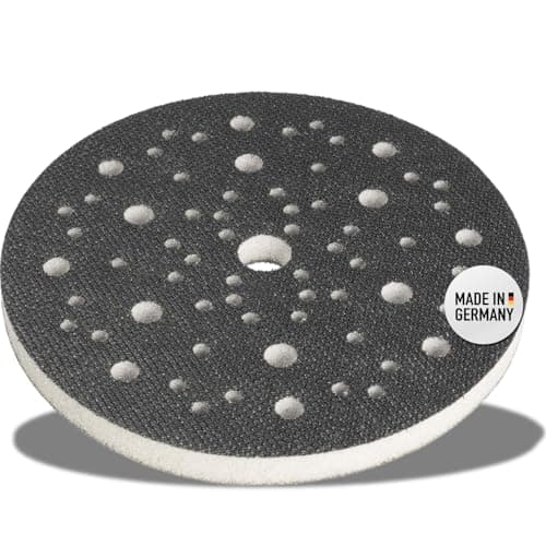 Image of DFS Soft Interface Pad 150mm / 6" for Backing Pad - Foam Cushion Pad Hook and Loop with 67-Hole Compatible with Mirka Abranet Discs