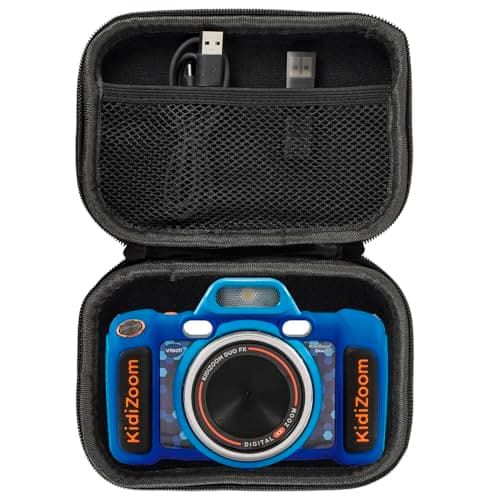 Image of YIIWAY Hard Travel Case Compatible with VTech Kidizoom Duo/DX/Deluxe/Twist/Pix/Duo FX Kids Camera, Case Only - Black YC82006