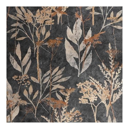 Image of Superfresco Easy Solstice Black Gold Floral Wallpaper | Paste the Wall | Black Floral | Eco-Friendly