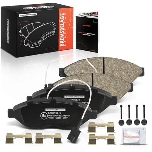 Image of Frankberg Brake Pad Set incl. 4x Pads Front Compatible with Ducato Box 250 Boxer Bus Jumper Platform/Chassis Replace# 1617273980,1623842380