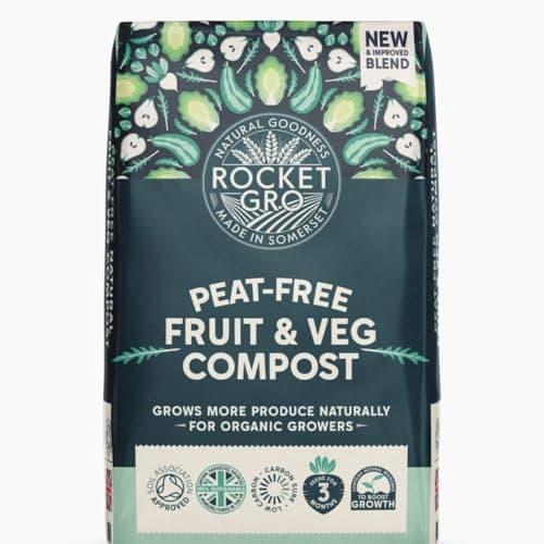 Image of RocketGro Fruit & Veg Compost - 100% Organic, Chemical-Free, Peat-Free - Ideal for High Yields and Healthy Produce - Sustainable Gardening Solution - 1x 50 Litre Compost by Thompson & Morgan
