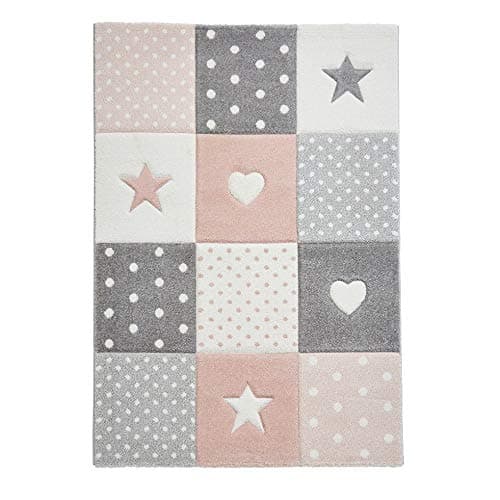 Image of Think Rugs, Brooklyn Kids 20339 Pink - 060 x 120
