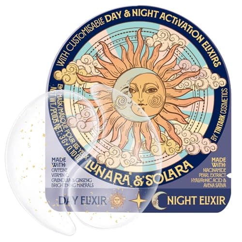 Image of TINTARK Hydrogel Under Eye Patches for Puffy Eyes & Dark Circles – 28 Pairs + 2 Eye Serums, Cooling Eye Masks with Caffeine, Vitamin C & Niacinamide for Depuffing, Brightening & Tired Eyes