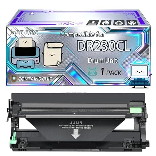 Image of DR230CL Drum Unit Compatible for Brother HL-3040 HL-3070CN MFC-9120 MFC-9320 Printers, With Chip, 15000 Pages, Vibrant Colours (1 Pack Cyan)