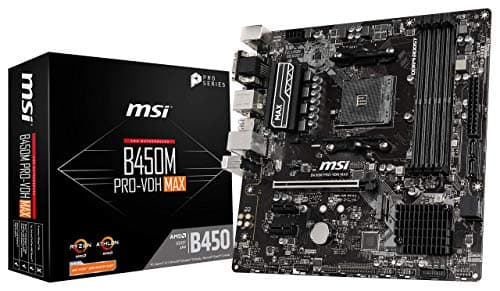 Image of MSI ProSeries AMD Ryzen 2ND and 3rd Gen AM4 M.2 USB 3 DDR4 D-Sub DVI HDMI micro-ATX Motherboard (B450M PRO-VDH Max)
