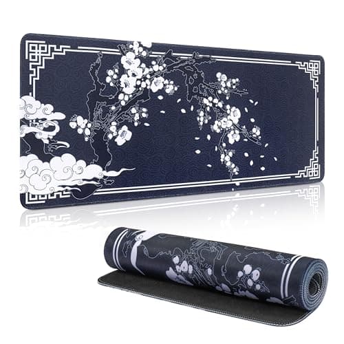 Image of Yimomoyi Non Slip Mouse Pad 80 x 30cm Mouse Mat Extended, Gaming Mousepad Waterproof, Desk Mat with Rubber Base, Desk Pad Laptop for Office and Home (C)