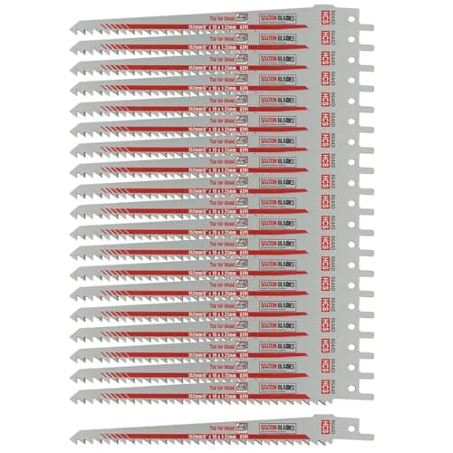 Image of 20x Saxton Blades 150mm Reciprocating Sabre Saw Wood Blades R644D for Bosch Makita etc