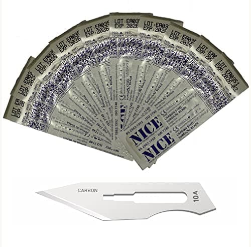 Image of 10 x NICE No.10A Sterile Carbon Steel CS10A Surgical Blades