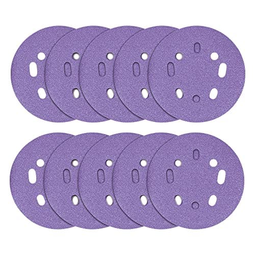 Image of Trend Zirconium 125mm Random Orbit 40 Grit Abrasive Sanding Discs, AB/125/40Z, Pack of 10