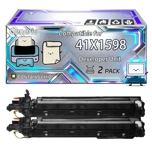 Image of 41X1598 Developer Unit Compatible for Lexmark CX924DTE CX920de CX923DTE CX924DXE Printers, With Chip, 300000 Pages, Vibrant Colours (2 Pack Black)
