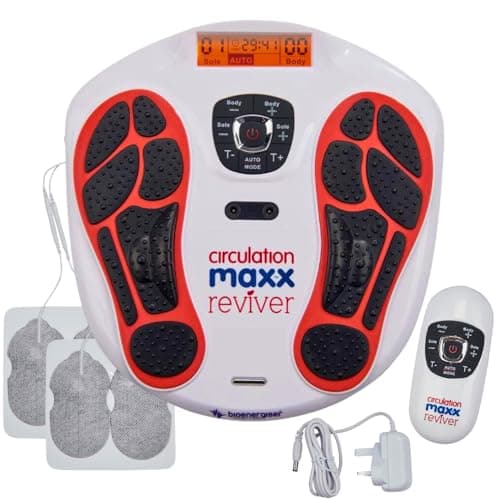 Image of Circulation Maxx Ultra Reviver - Electric EMS Stimulation Current Massager for Feet & Legs | Circulation Stimulation & Muscle Relaxation | 99 Intensity Levels & Remote Control