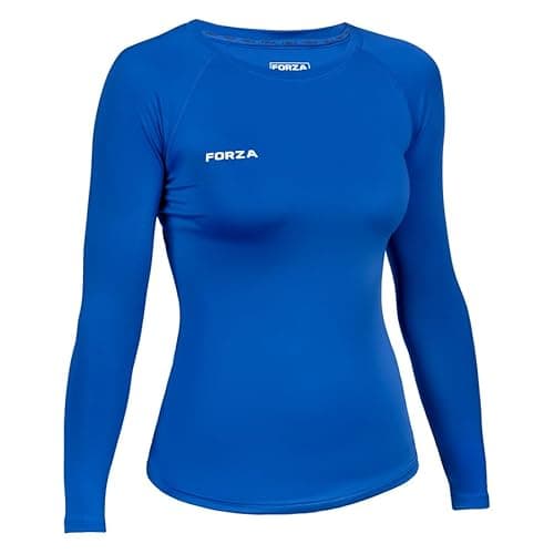 Image of FORZA Women's Base Layer Long Sleeve Top – Quick Dry Sweat-Wicking Compression Shirt for Sports & Training – XS to XL – Multiple Colours (UK, Alpha, M, Regular, Regular, Royal Blue)